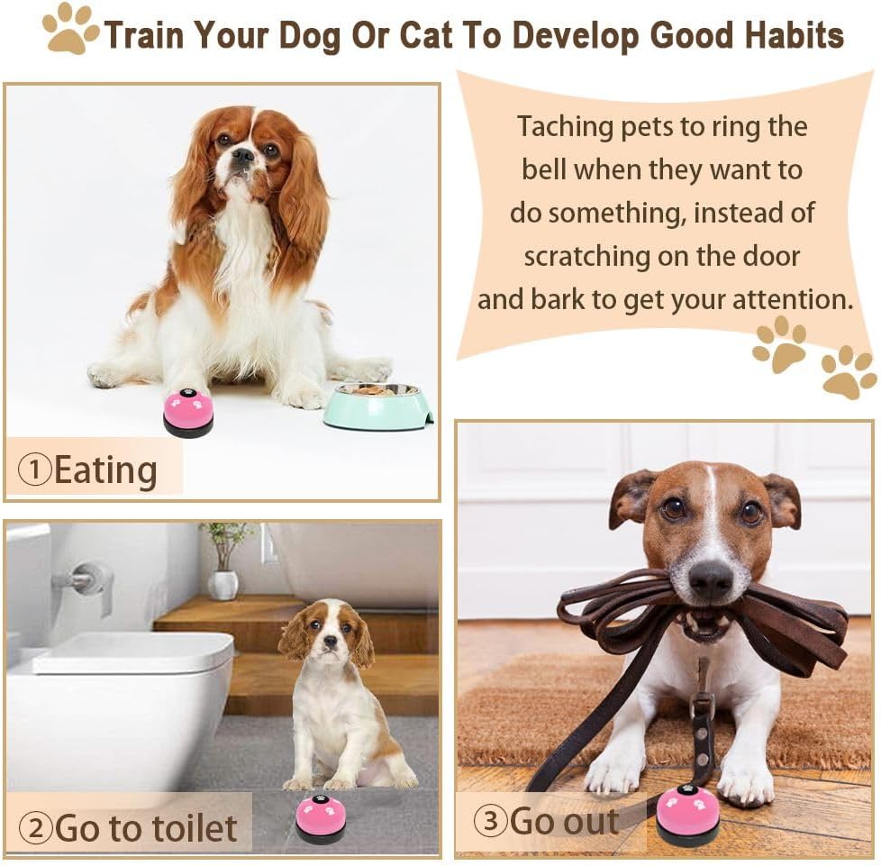 KEXIAVA 2 Pack Dog Door Bells Dog Doorbell to go Outside Puppy Train