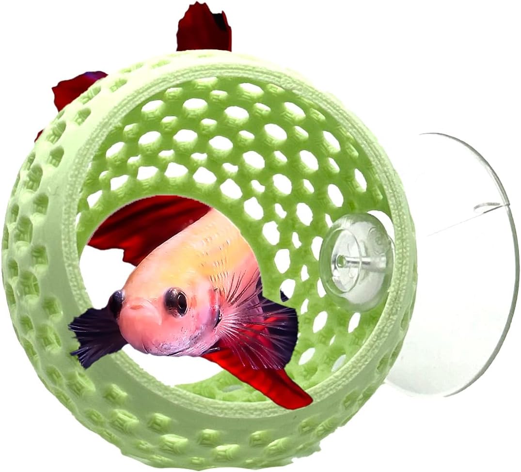 CTWPets Betta Bulb Hide, Betta Bed & Aquarium Cave, Cotton Candy Blue