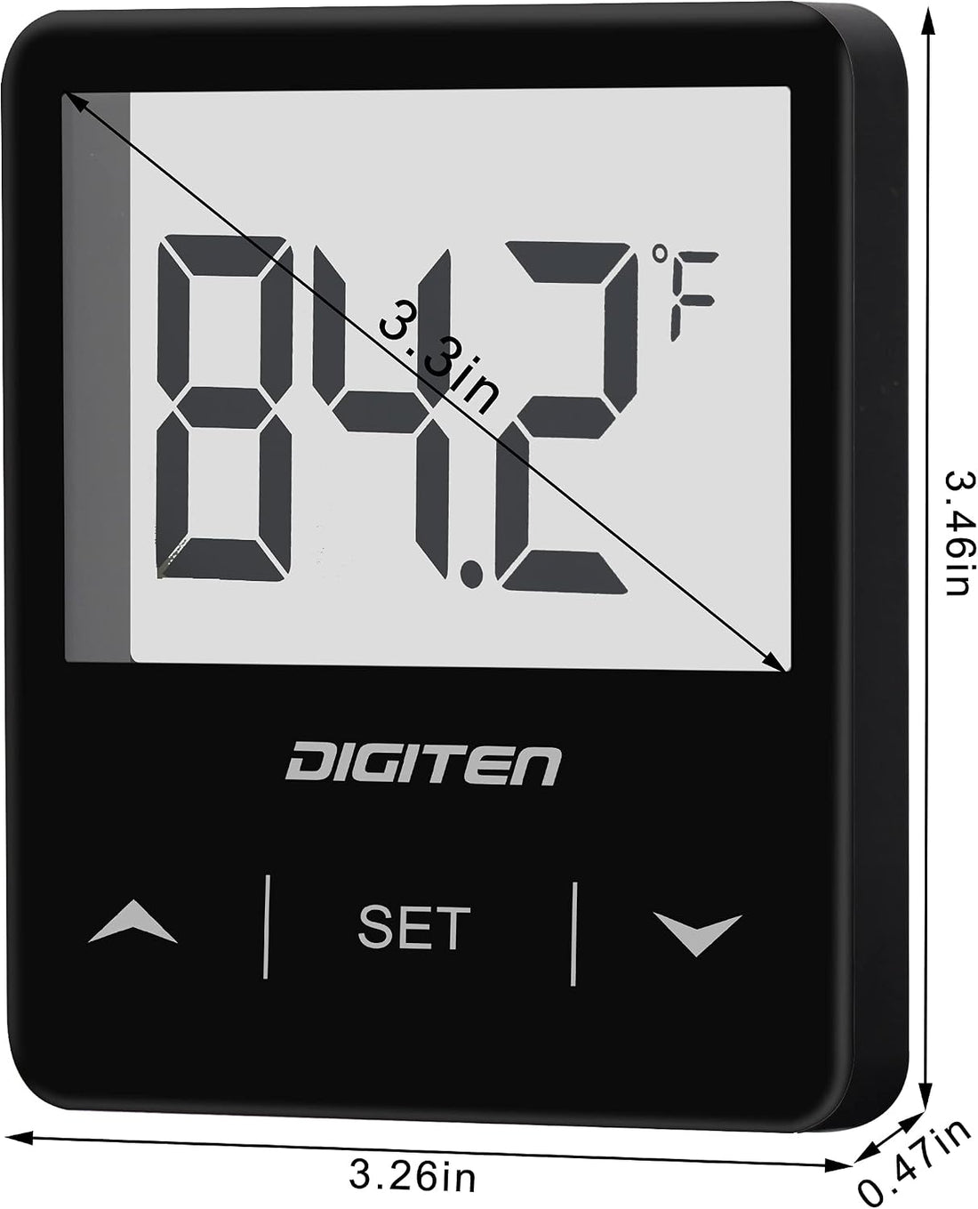 DIGITEN Aquarium Thermometer Digital Fish Tank Thermometer with Large