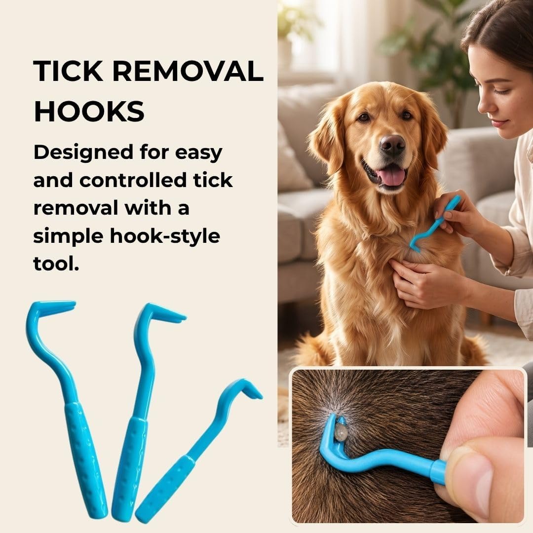 Flea Comb for Dogs Cats & Humans | Lice Comb & Nit Removal Comb