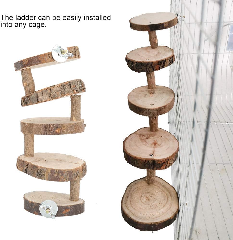 Tiiyee Wooden Hamster Ladder