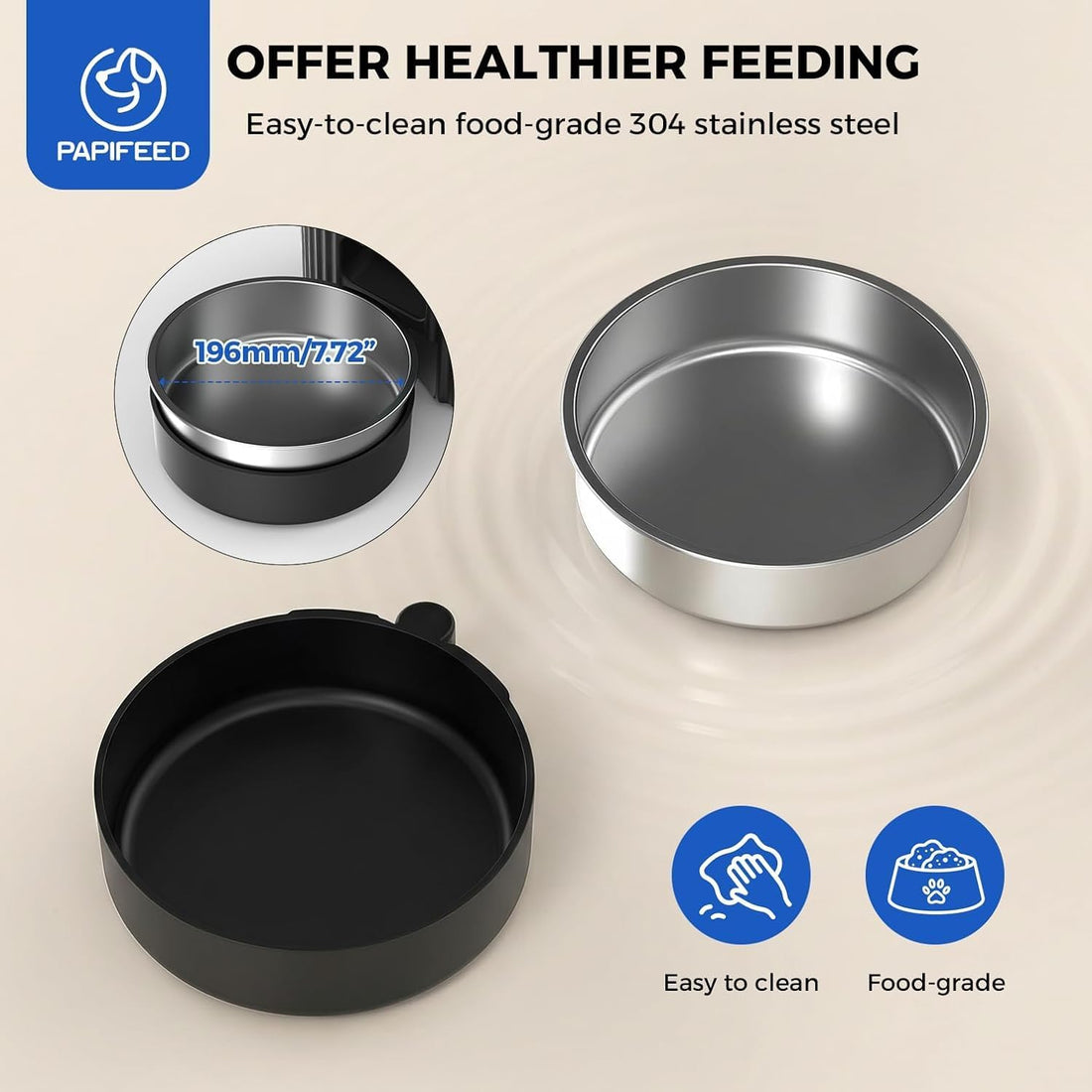 PAPIFEED Automatic Cat Feeder with App, WiFi Auto Cat Feeder