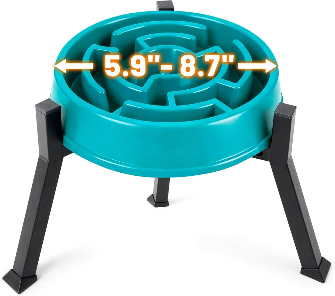 LOOBANI Elevated Dog Bowl Stand Adjustable 5.9"-8.7" Width