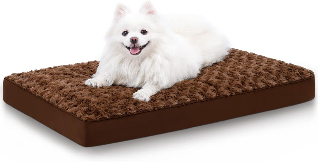KSIIA Washable Dog Bed for Crate Waterproof for Medium Dogs,35x22