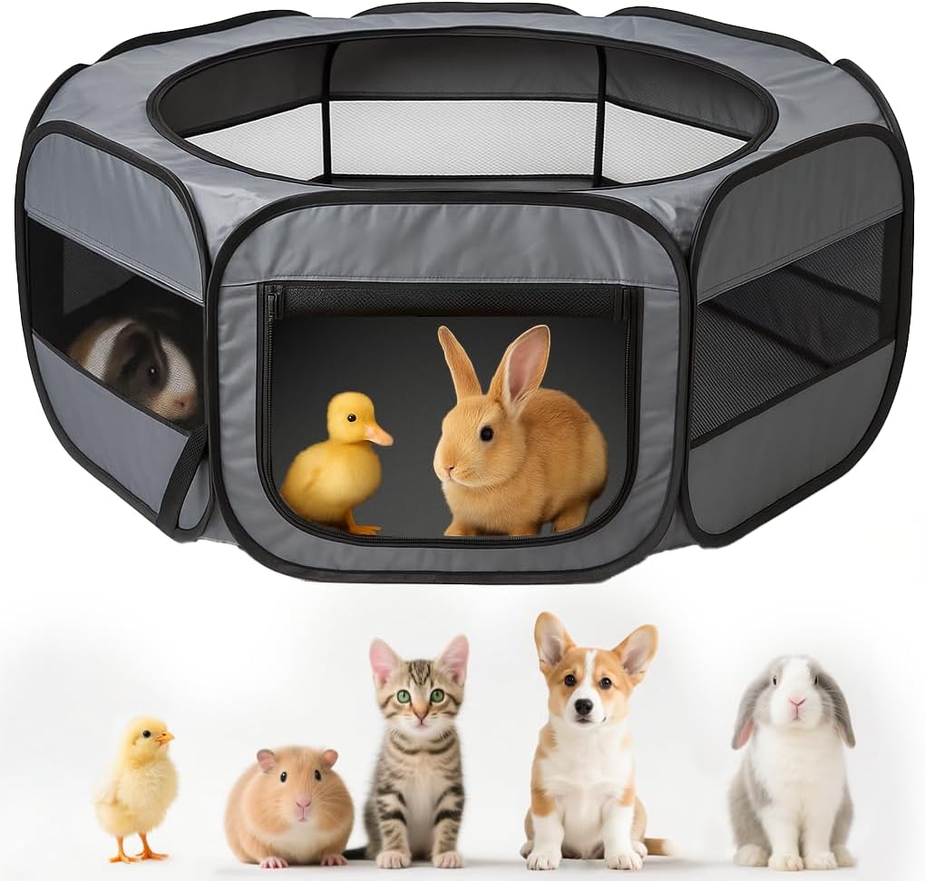 UWE Extra Large Small Animal Playpen, Waterproof Foldable Pet Pen