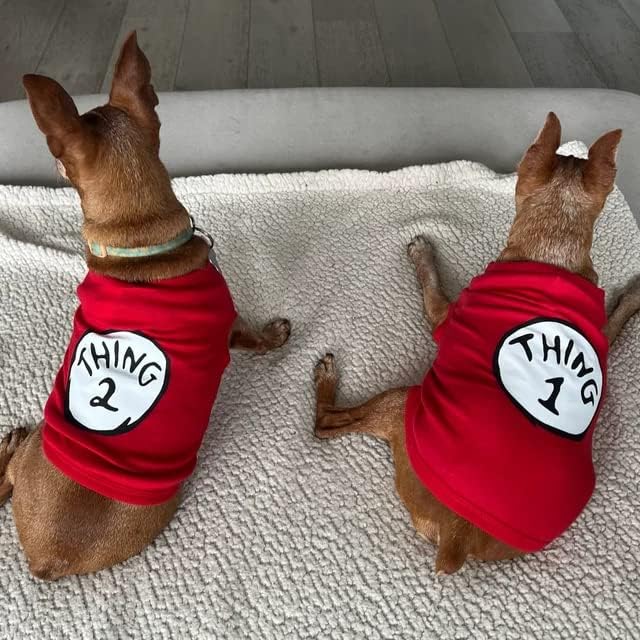SUEOSU Dog Shirts for Pet Clothes Soft Breathable Puppy Shirts Pop