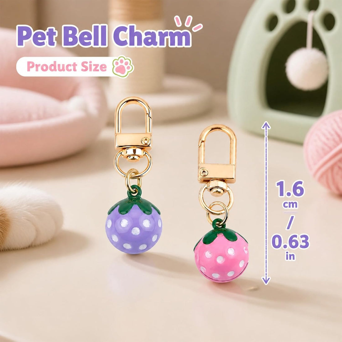 Cat Collar with Bells for Dog Collar Training Accessories 4 Pack