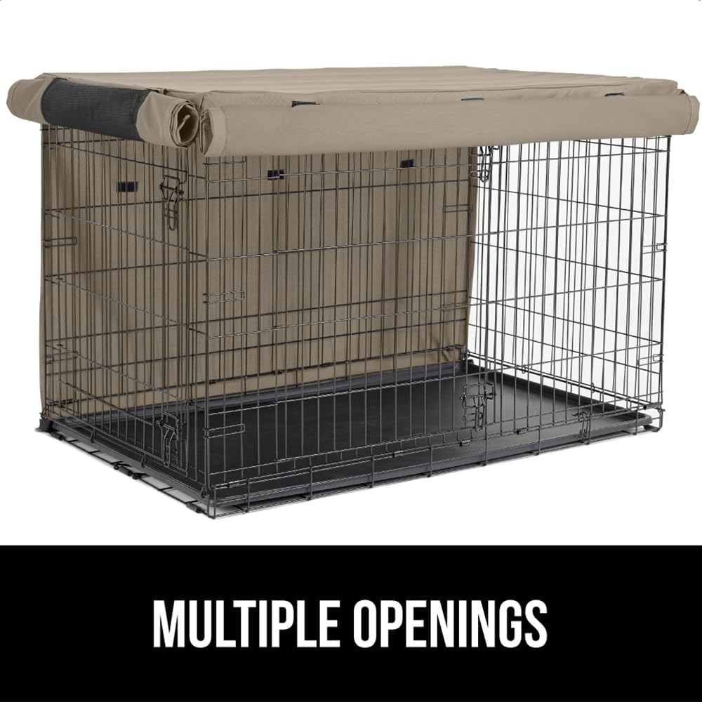 GORILLA GRIP Dog Crate Cover, Wire Kennel Cage Topper, 24 in
