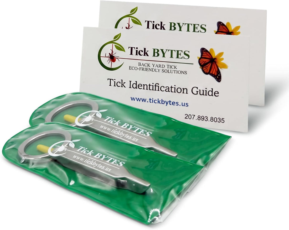 TickBYTES Tick Removal Kit, Stainless Steel Tweezers with Magnifier