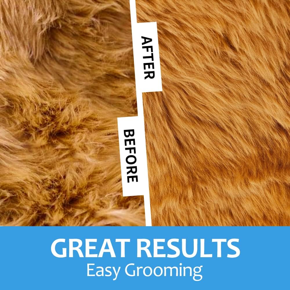 Undercoat Rake and Deshedding Tool for Dogs and Cats