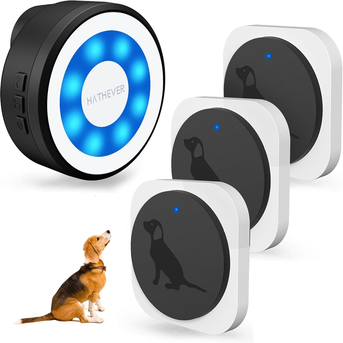 Wireless Dog Doorbell to Go Outside with 4 Notification Modes