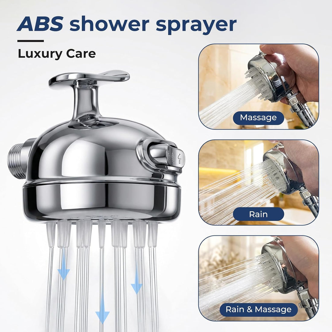 Pet Shower Sprayer Set with 8.2ft Hose & Adjustable Flow Control
