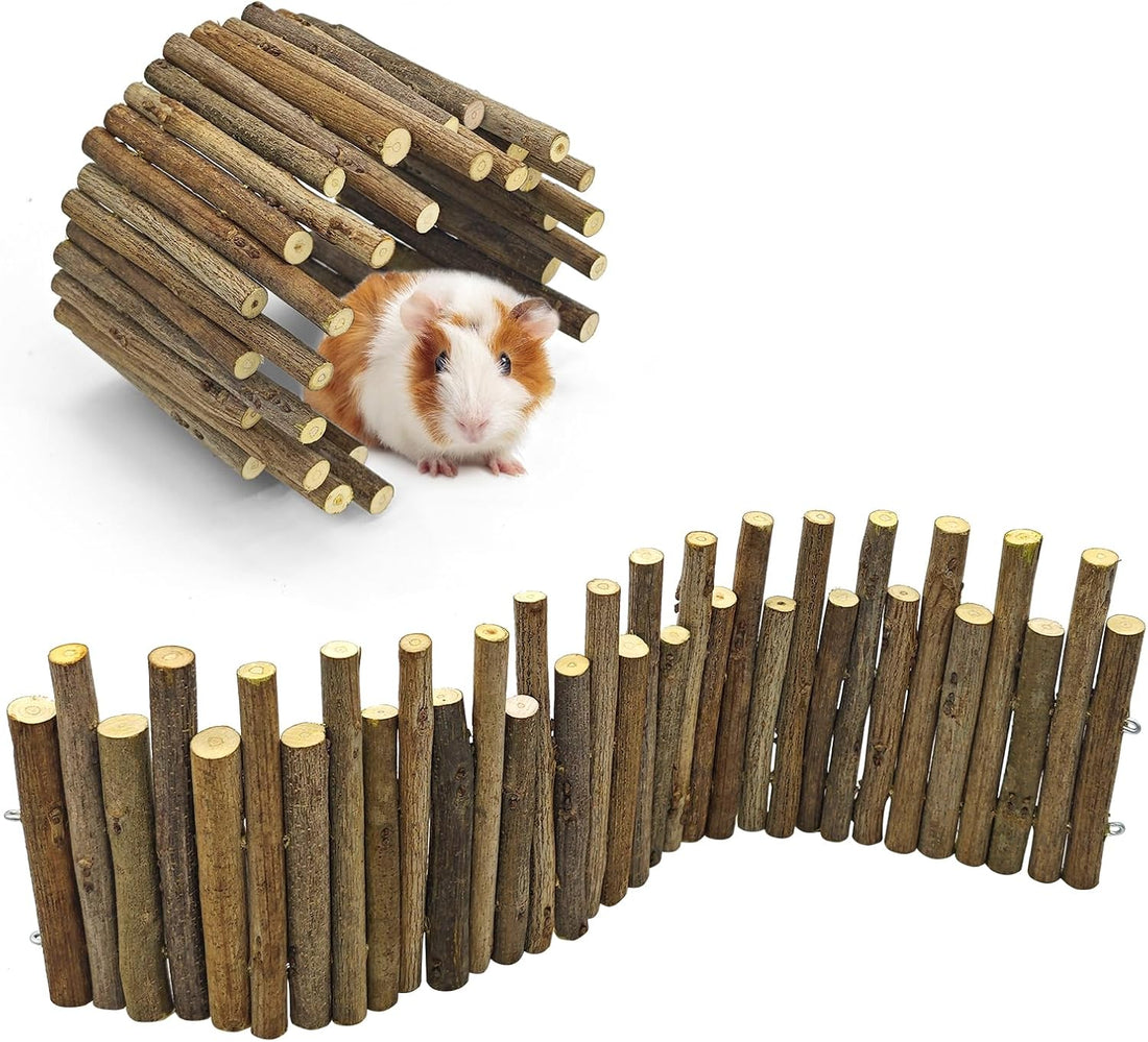 Bendable Hamster Bridge,12in Wooden Hamster Cage Accessory