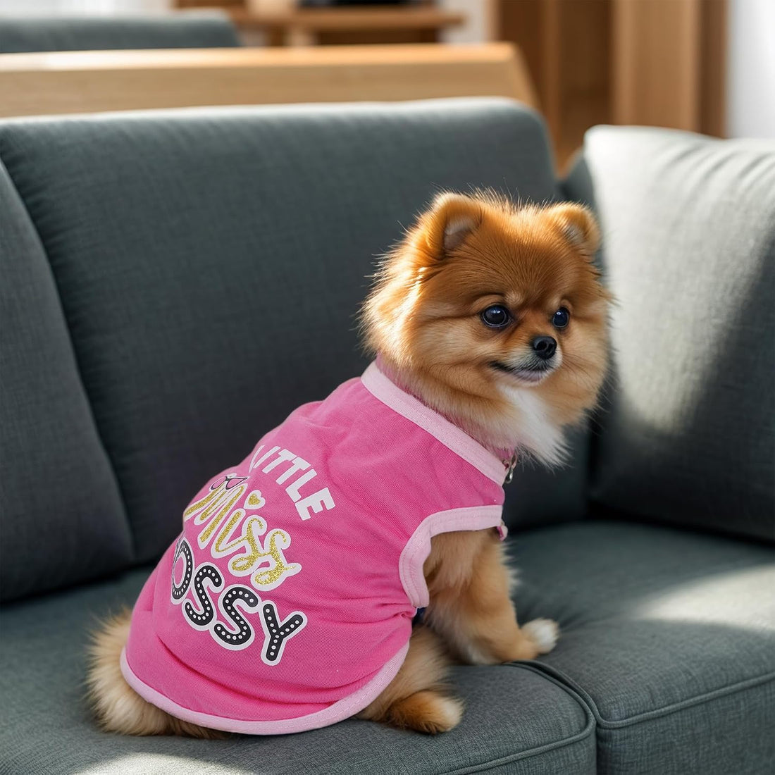 4Pack Dog Shirts Summer Printed Puppy Clothes Sleeveless for Dogs
