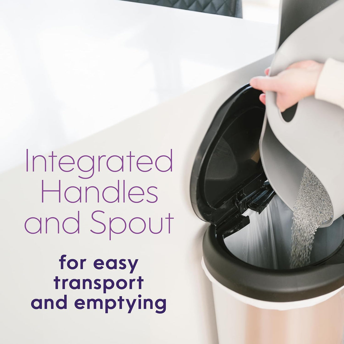 Litter Genie Style Pail and Litter Box Bundle with Scoop and Refill
