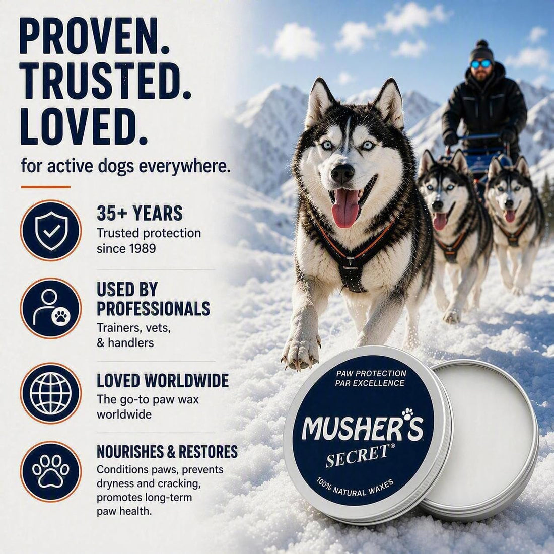 Musher’s Secret Dog Paw Wax 200g