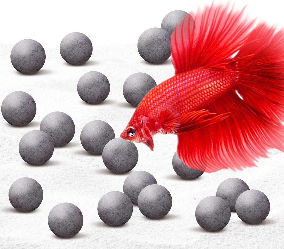 SunGrow Mineral Balls for Betta Water Conditioning, 0.3-Inch, 10 Pack