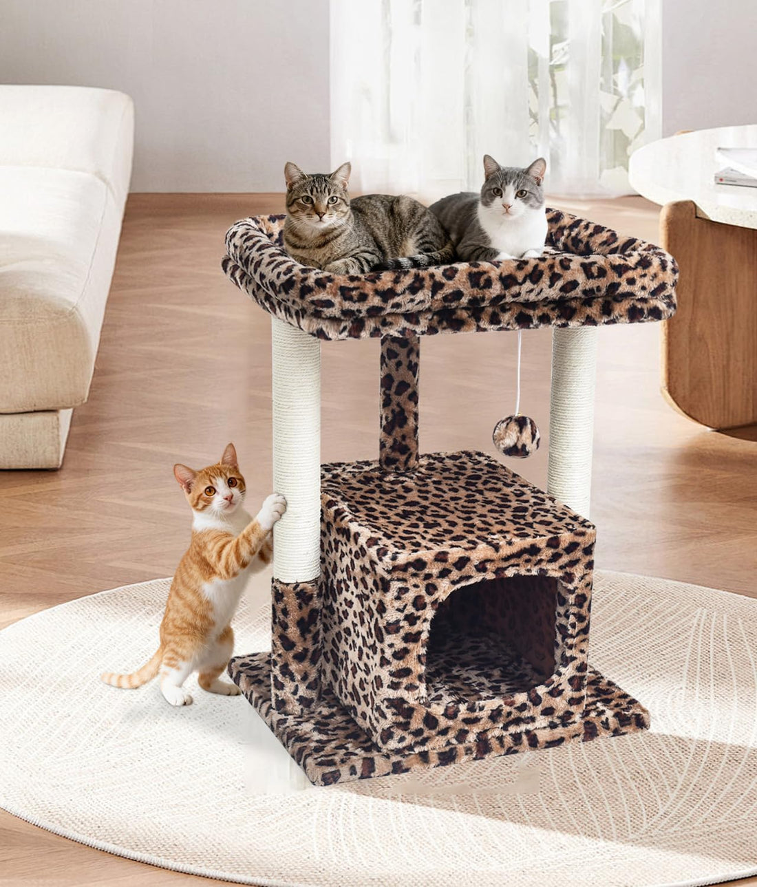 SYANDLVY 27" Cat Tree for Indoor Cats