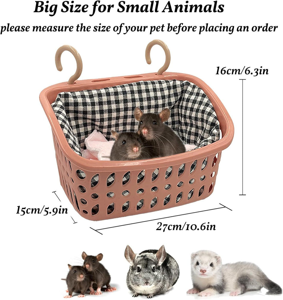 JWShang Rat Hammock for Cage