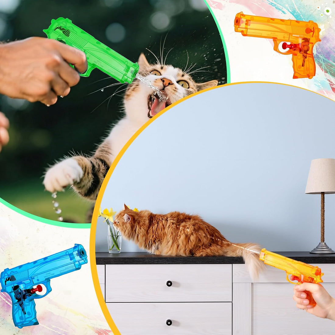 Geelin 2 Pack Squirt Spray for Cats Dogs Training
