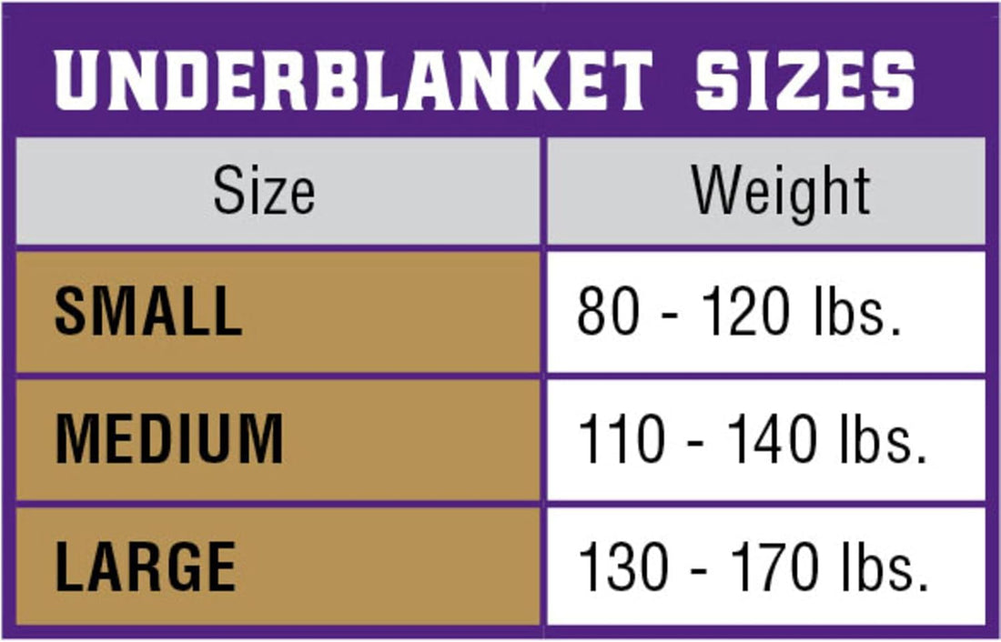 Weaver Leather Sheep Underblanket Large/Extra Large Purple