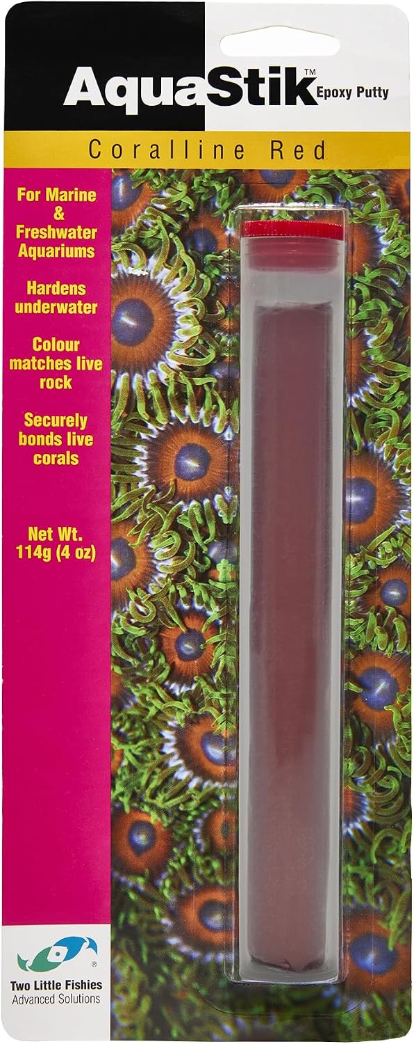 Two Little Fishies AquaStik Red Live Rock Epoxy Putty for Aquariums