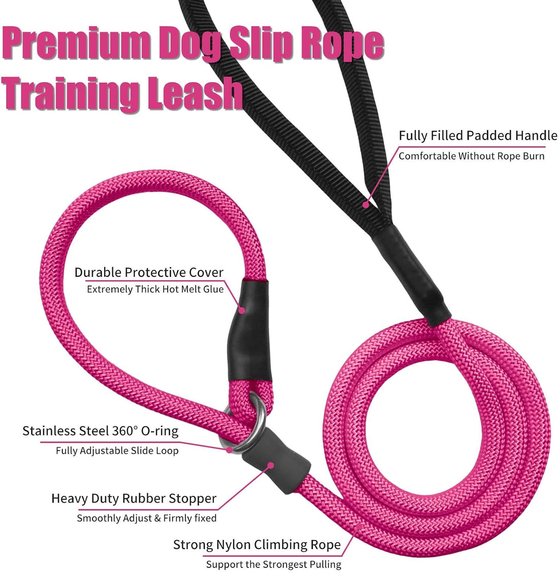 Strong Slip Rope Dog Training Leash
