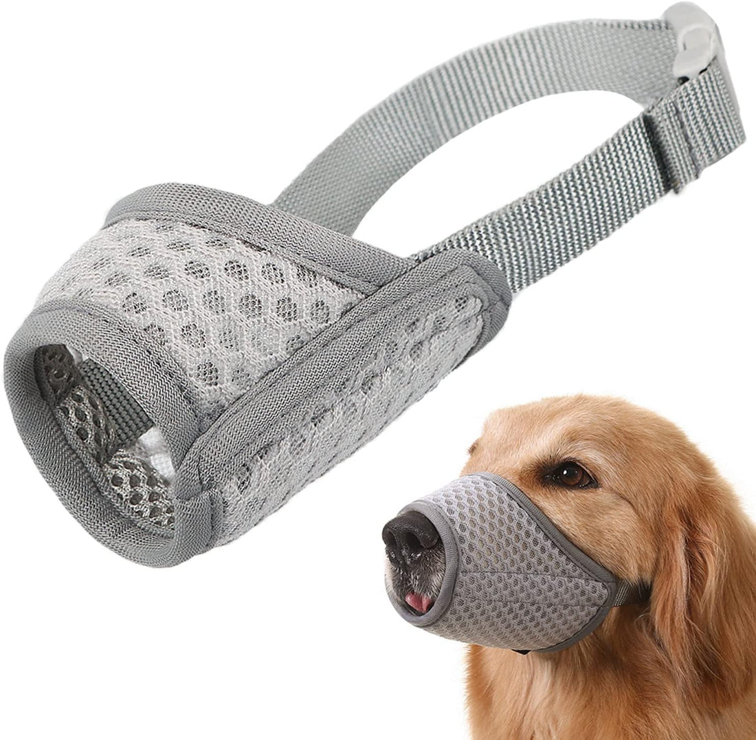 Mayerzon Dog Muzzle, Puppy Soft Mesh Muzzles for Grooming Biting