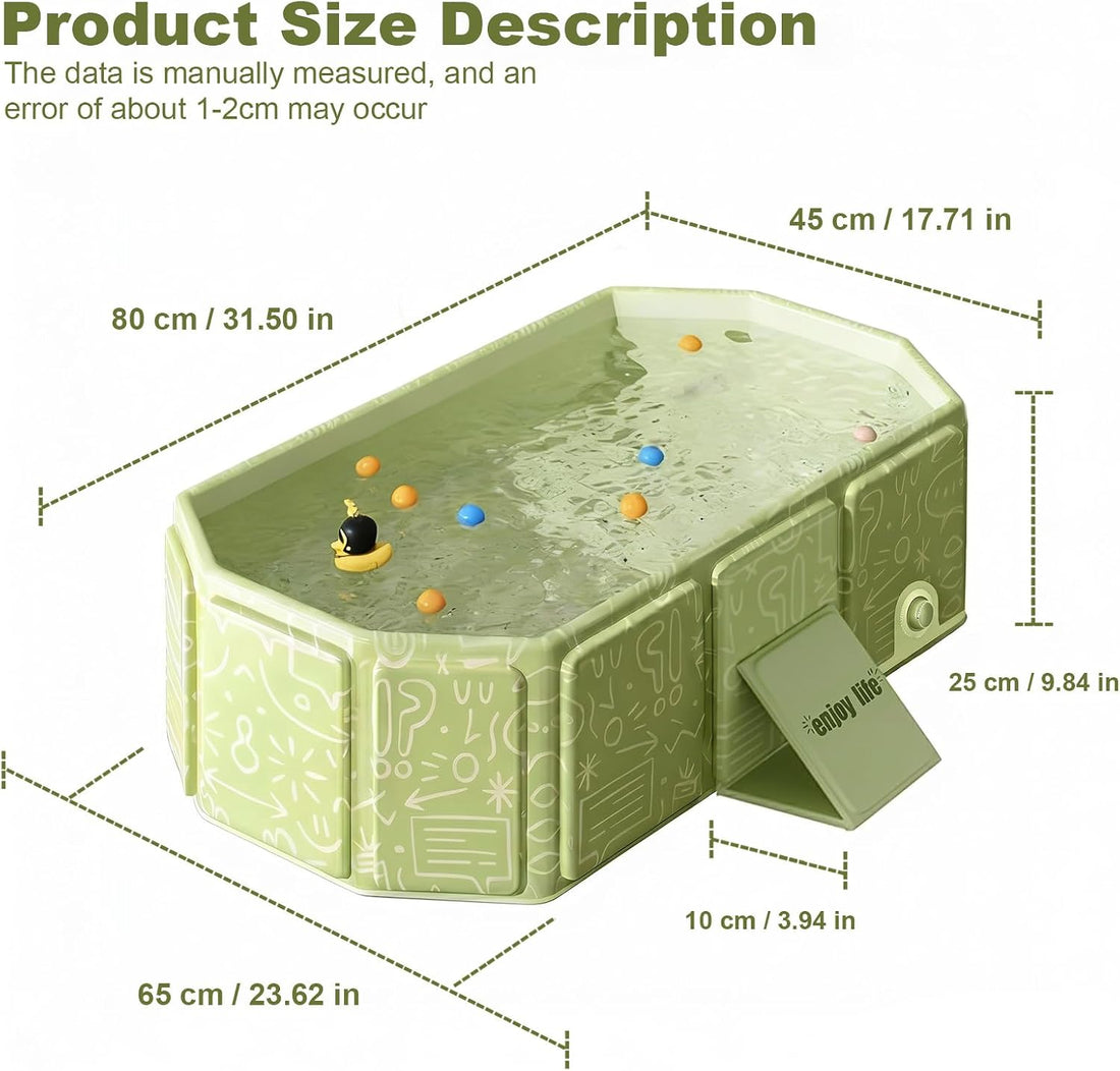 Foldable Dog Bathtub for Small to Medium Dogs & Cats