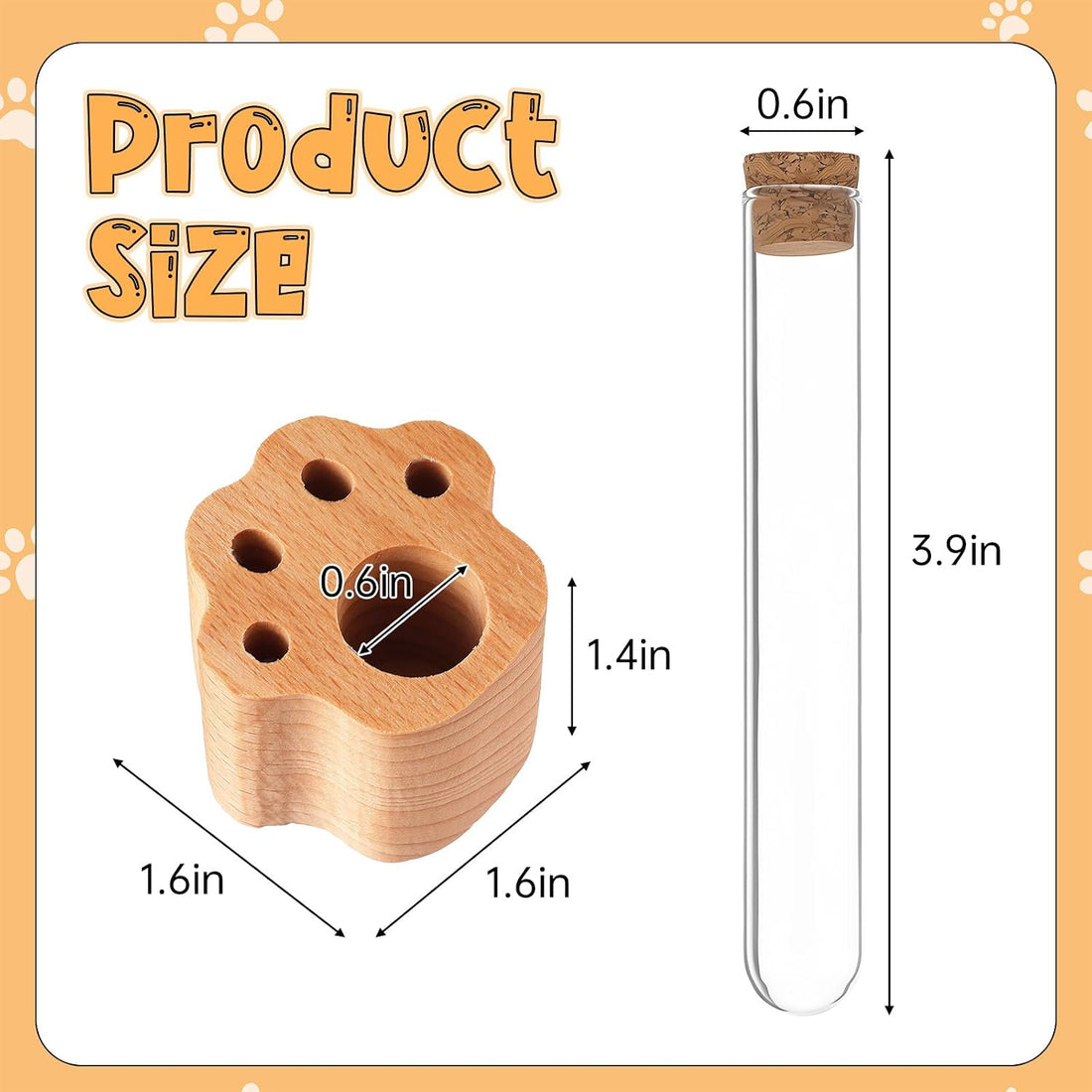 Cat Whisker Jar Mini Whisker Vase Glass Whiskers Holder Transparent