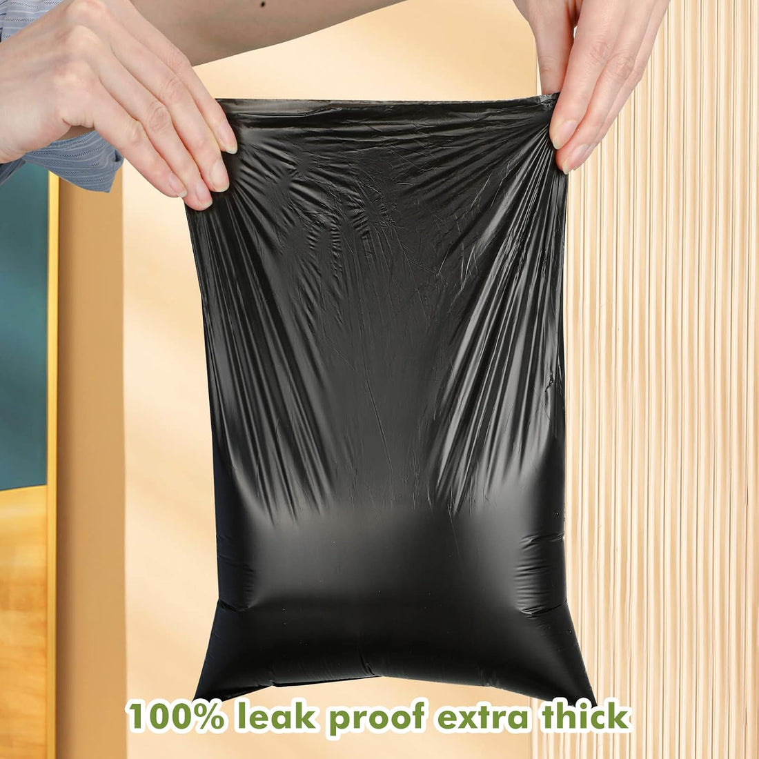 Sherr 20 Rolls 4000 Ct Dog Poop Bags Leak Proof,Black,12 X 8 Inches