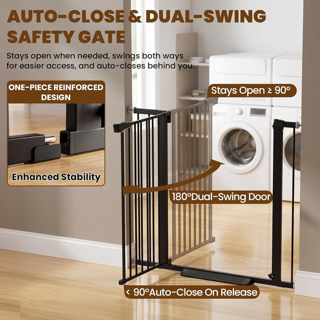 Mumeasy 36" High Extra Tall Dog Gate