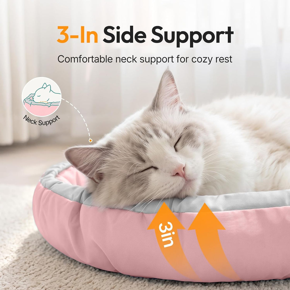 Cat Bed for Indoor Kitten Bed Washable