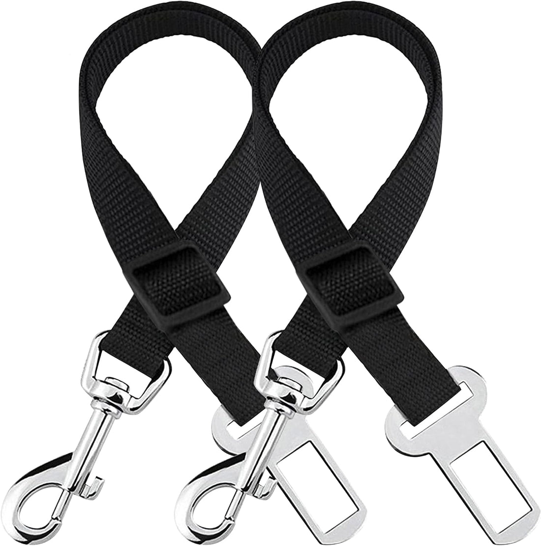 SunGrow Dog Seat Belt for Car, Adjustable Nylon Pet Seatbelt