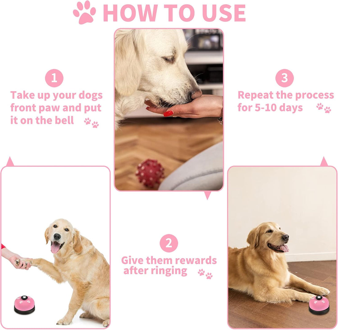 2 Pack Dog Doorbells, Pet Training Bells for Outside Potty Training