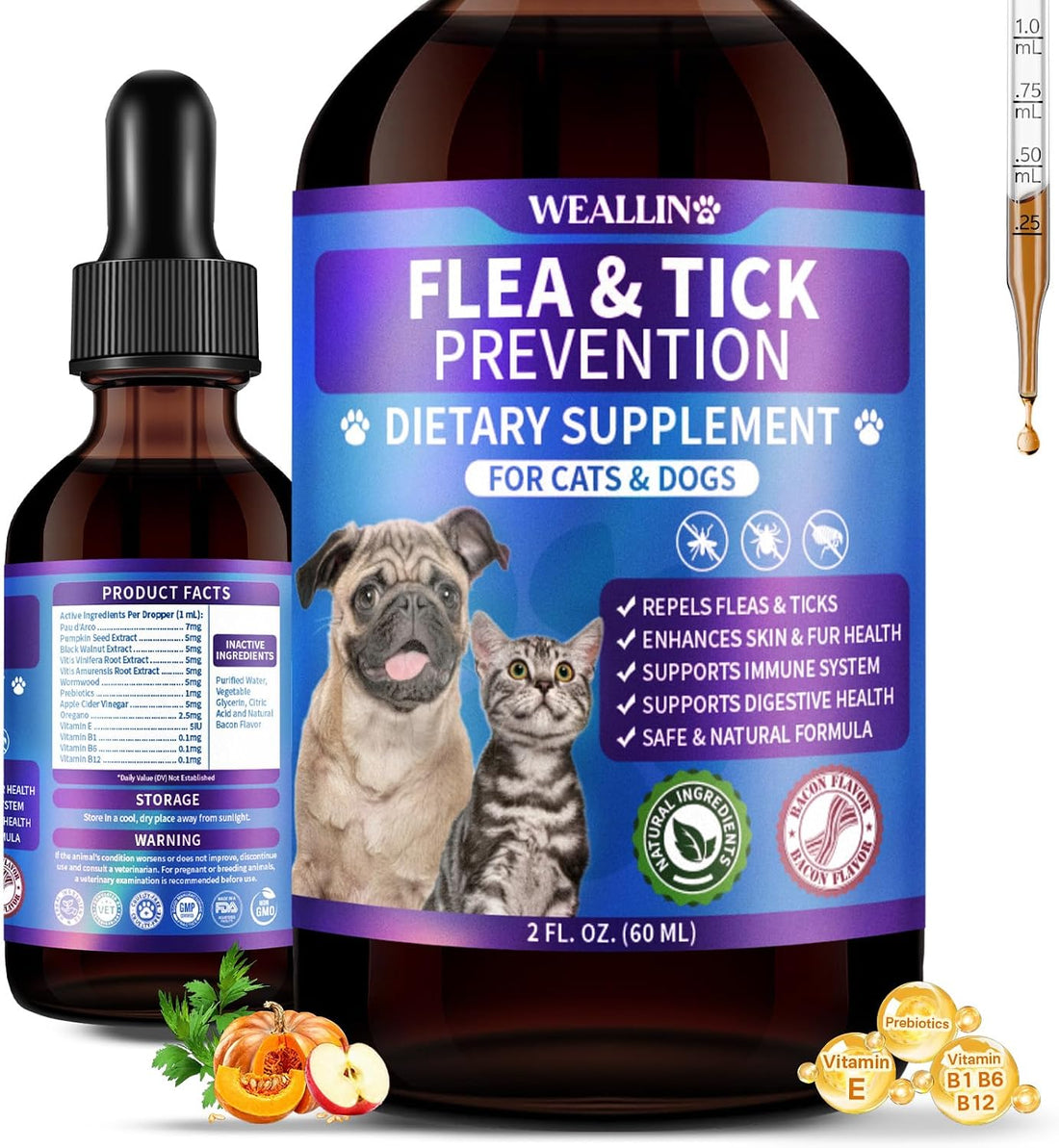 WEALLIN Flea & Tick Support Drops