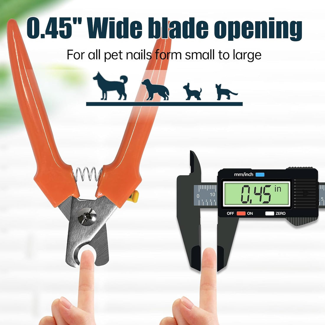Dog Nail Trimmers #767C, Large and Small Breed Pet Nail Clippers
