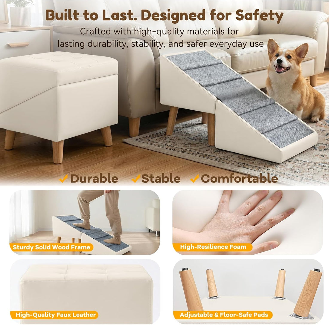 Kunffiyso Dog Ramp for Small Dogs
