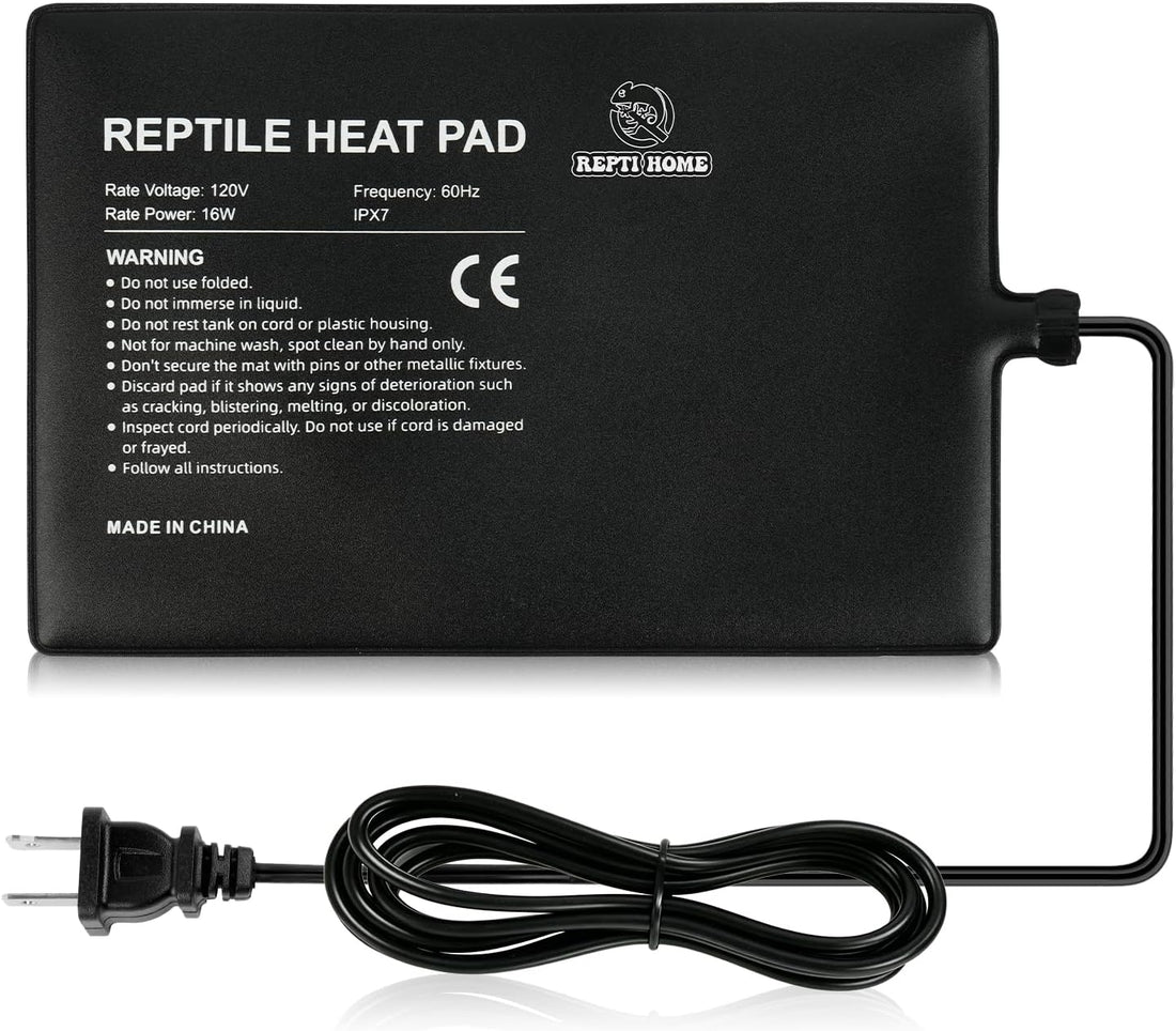 Reptile Heat Pad 8" X 18" 24W, Under Tank Heat Mat for Reptiles