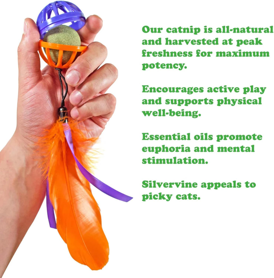 Meowijuana Stick 'n' Lick Catnip Balls, 2-Pack | Purrple Passion