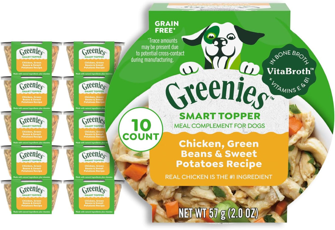 Greenies Smart Topper Wet Dog Food Complement, Beef, 2 oz, 10 ct