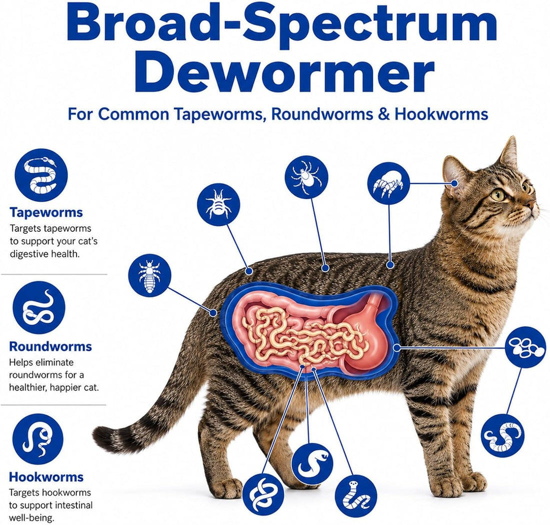 Dewormer for Cat and Kittens ,for tapeworms, hookworms
