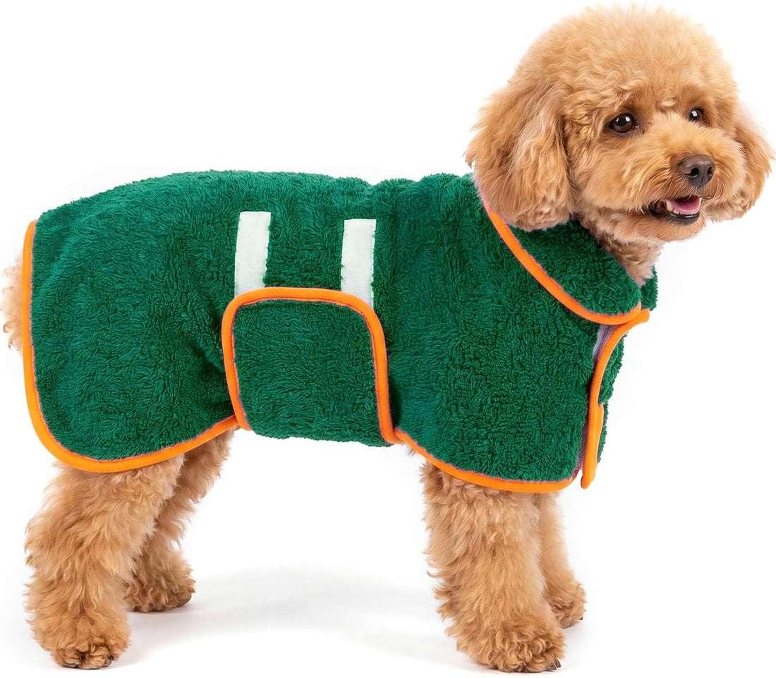 Dog Bathrobe, Super Absorbent for Small to Large Dogs, Light Blue L