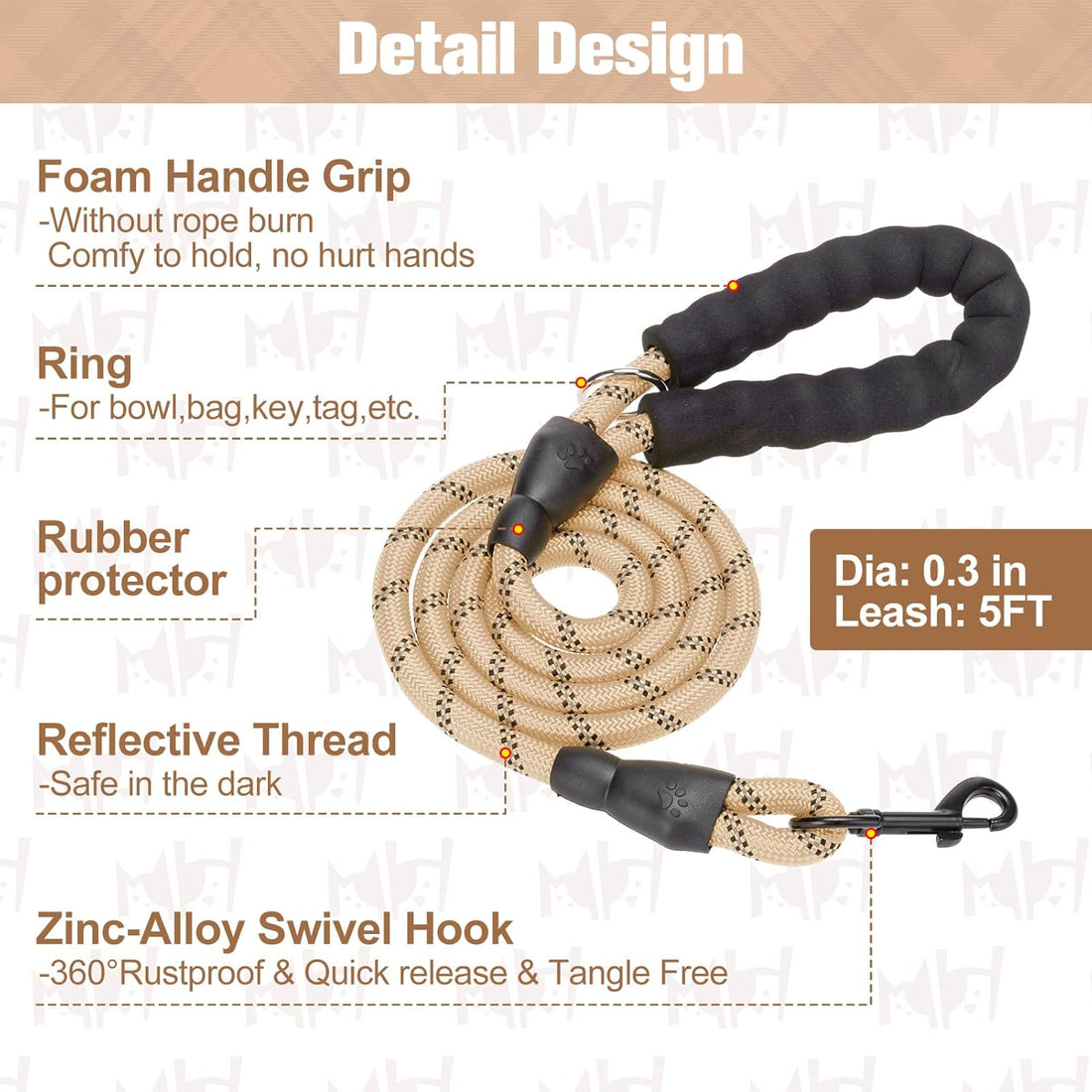 BEAUTYZOO Small Dog Harness and Leash Set,Step in No Choke No Pull