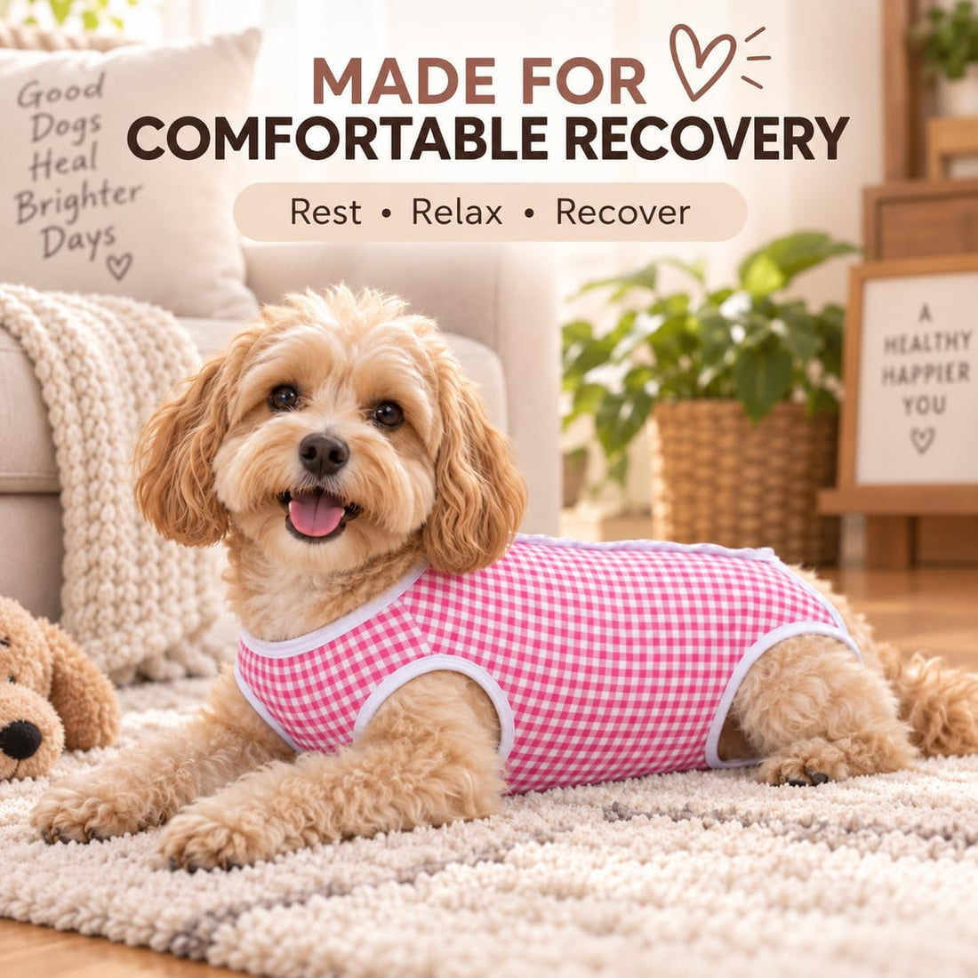 Kuoser Recovery Suit for Dogs After Surgery, E-Collar Alternative