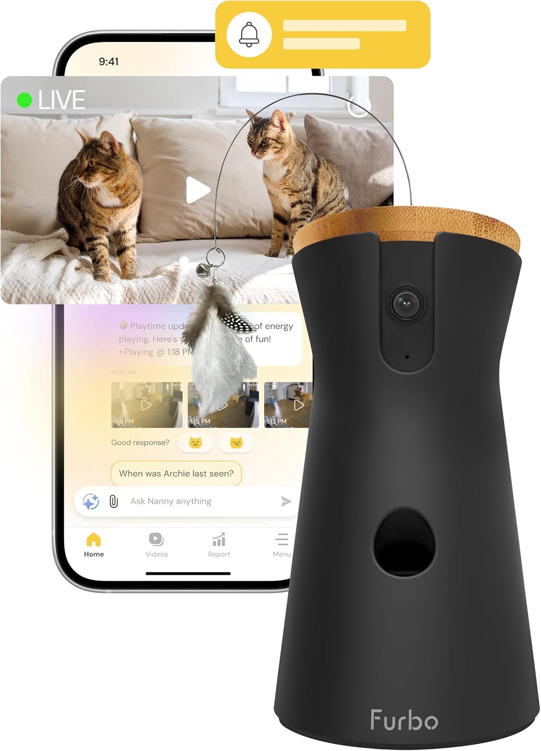 Furbo Mini 360° Pet Camera [Paid Plan Required to Activate]