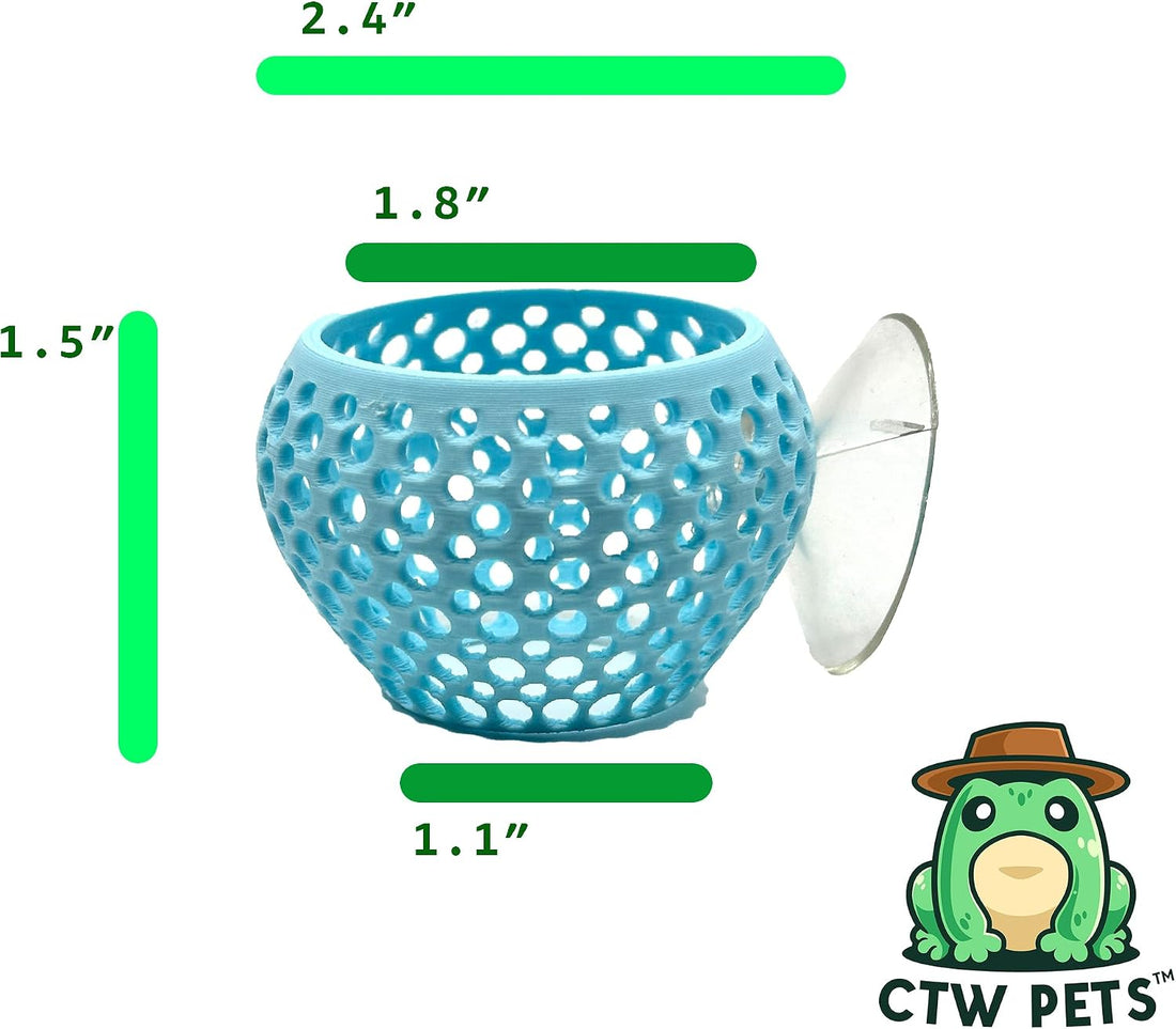 CTWPets Betta Bulb Hide, Betta Bed & Aquarium Cave, Cotton Candy Blue