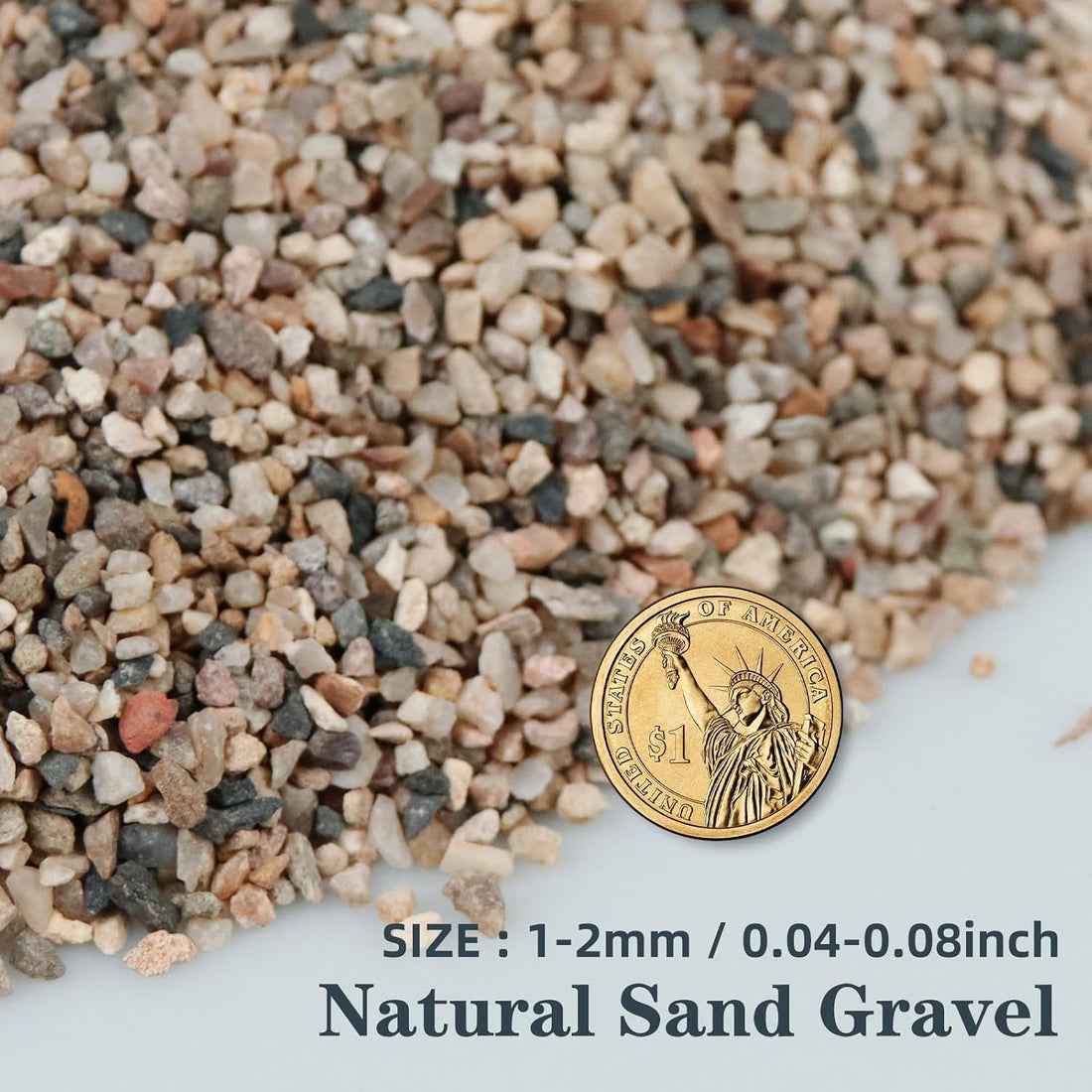Silica Gravel, Multi-Purpose Mixed Silica Sand for Fire Pits