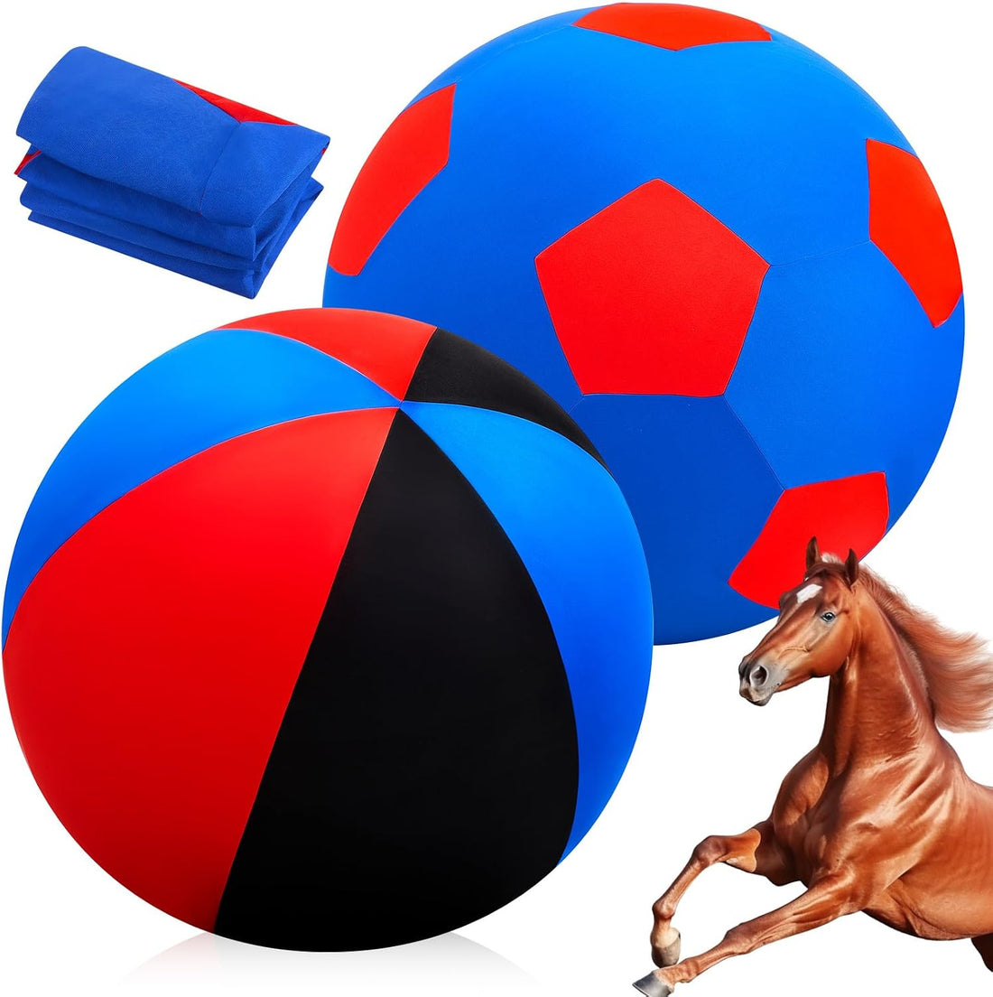 2 Pcs 40 Inch Horse Ball Covers, Herding Ball Covers for Horses