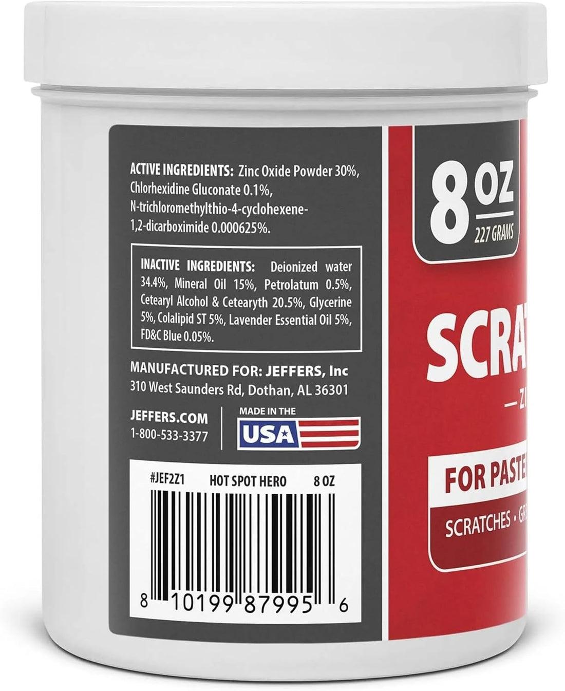Jeffers Equine Scratches Away 30% Zinc Oxide Paste for Horses